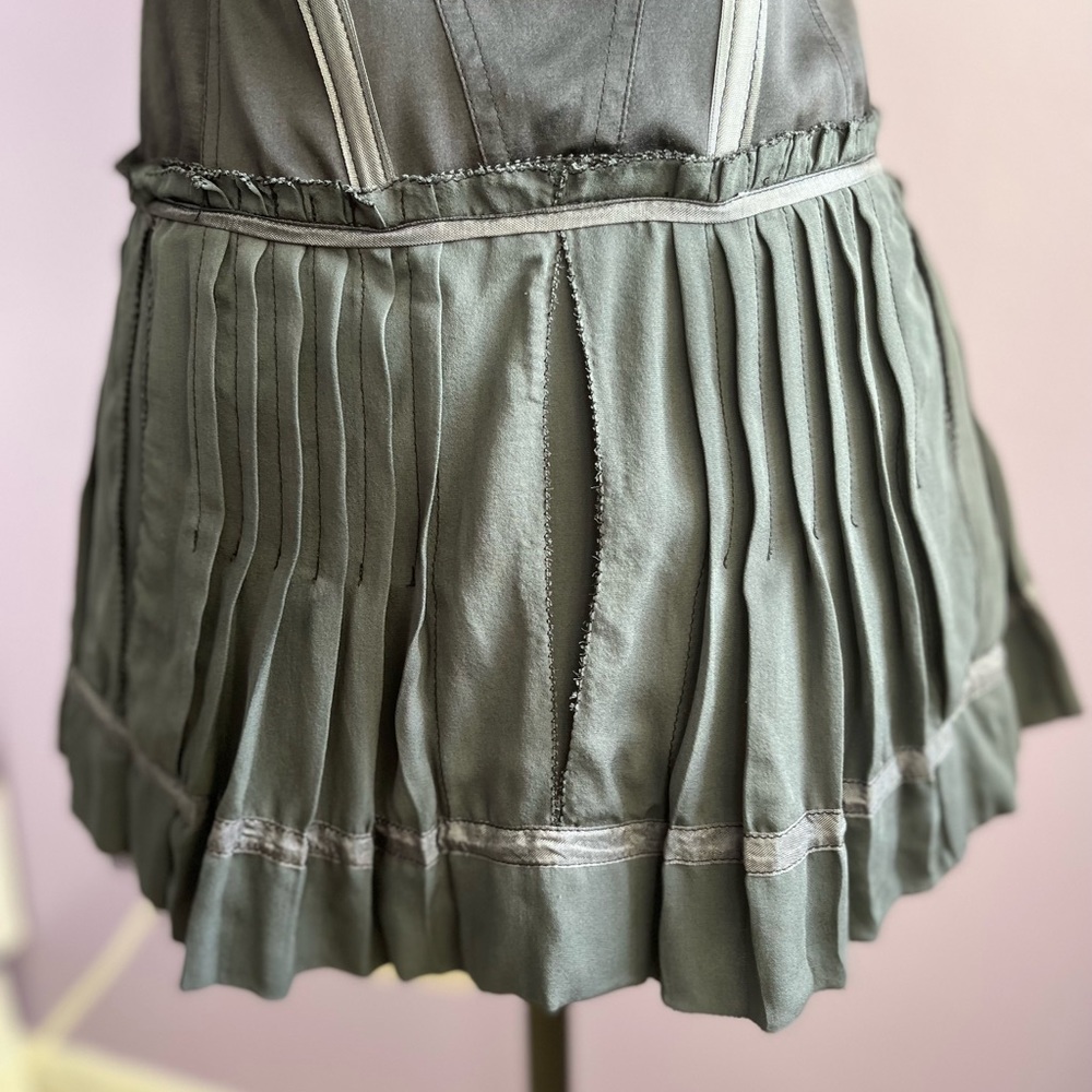 BCBGMAXAZRIA Runway corset pleated lace mini strapless dress - Picture 12 of 15